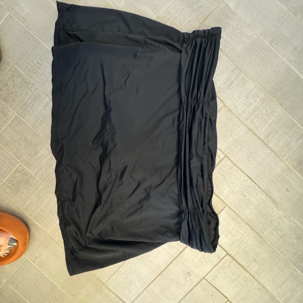 Garnet Hill Classic Black Swim Skirt
